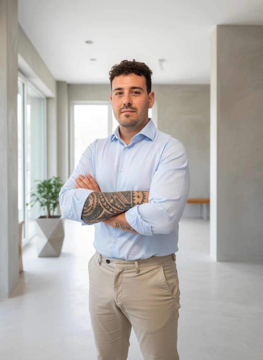 Esteban Godoy Méndez, director y fundador de GM Microcemento